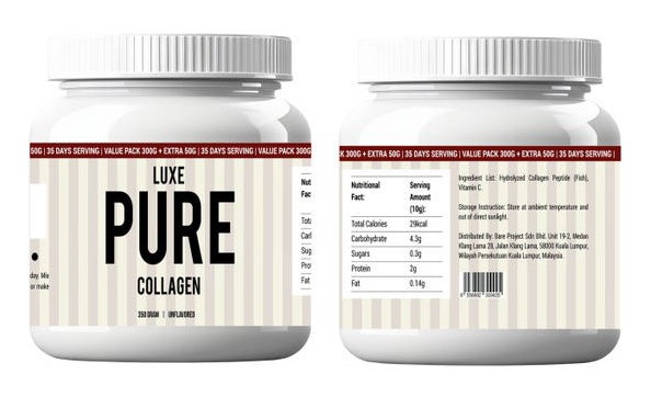 Daile Luxe Pure Collagen 5000mg Powder