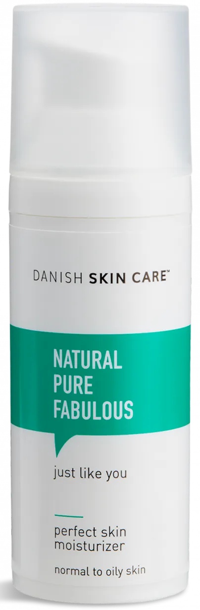 Danish Skin Care Natural Pure Fabulous Perfect Skin Moisturizer (Normal to Oily Skin Version)
