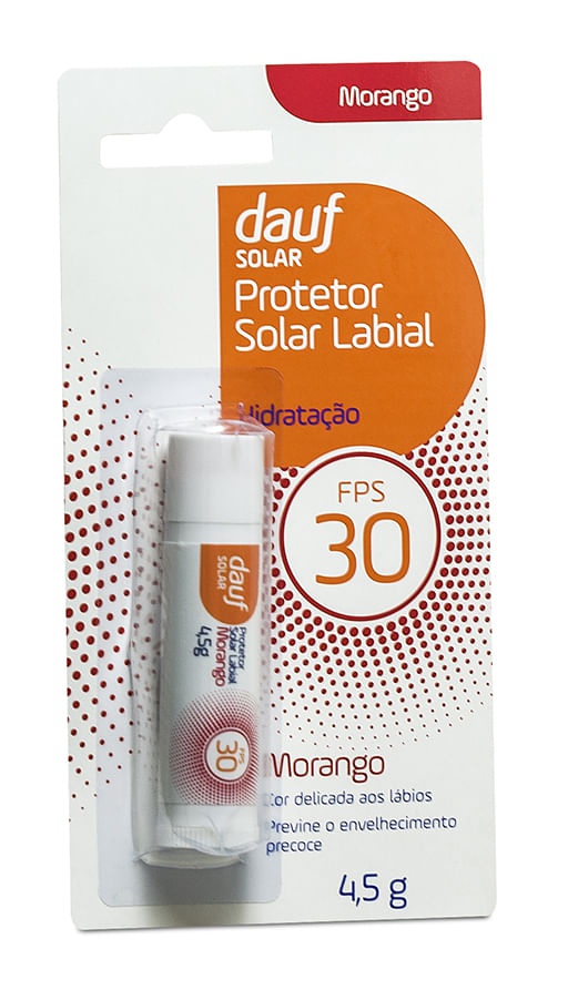 Dauf Protetor Solar Labial Morango FPS 30