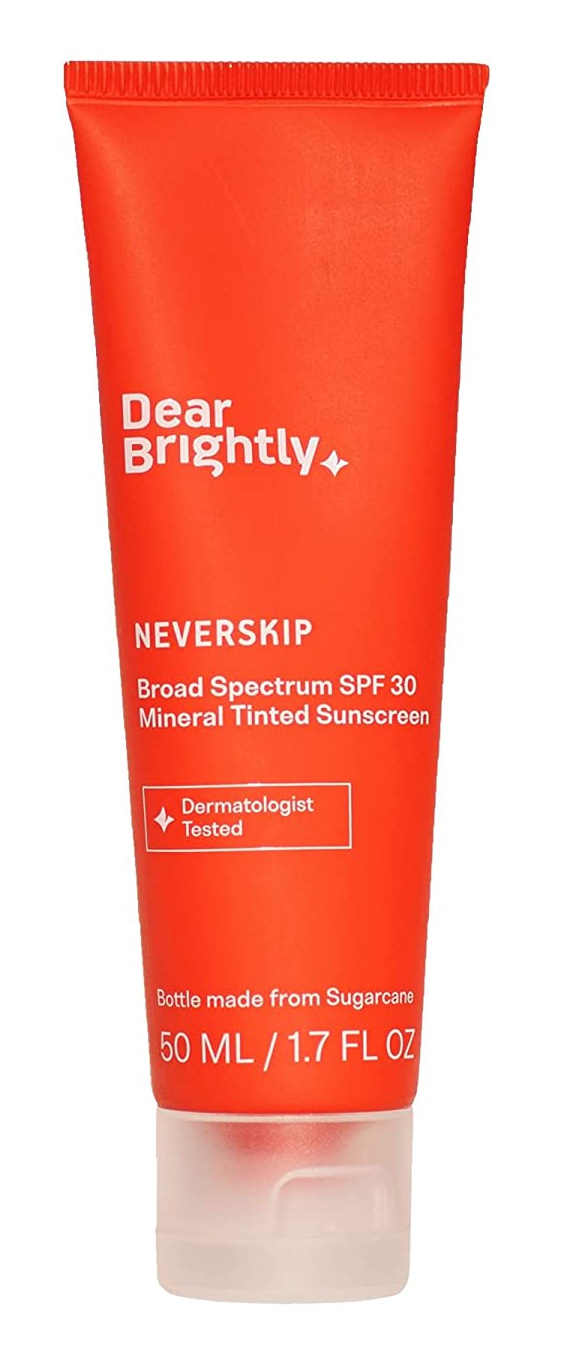 Dear Brightly Neverskip Tinted 100% Mineral SPF Broad Spectrum (UVA & UVB)
