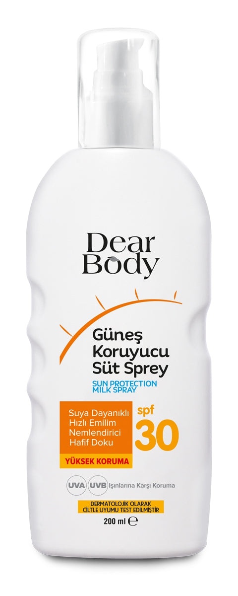Dear body Güneş Koruyucu Süt Sprey