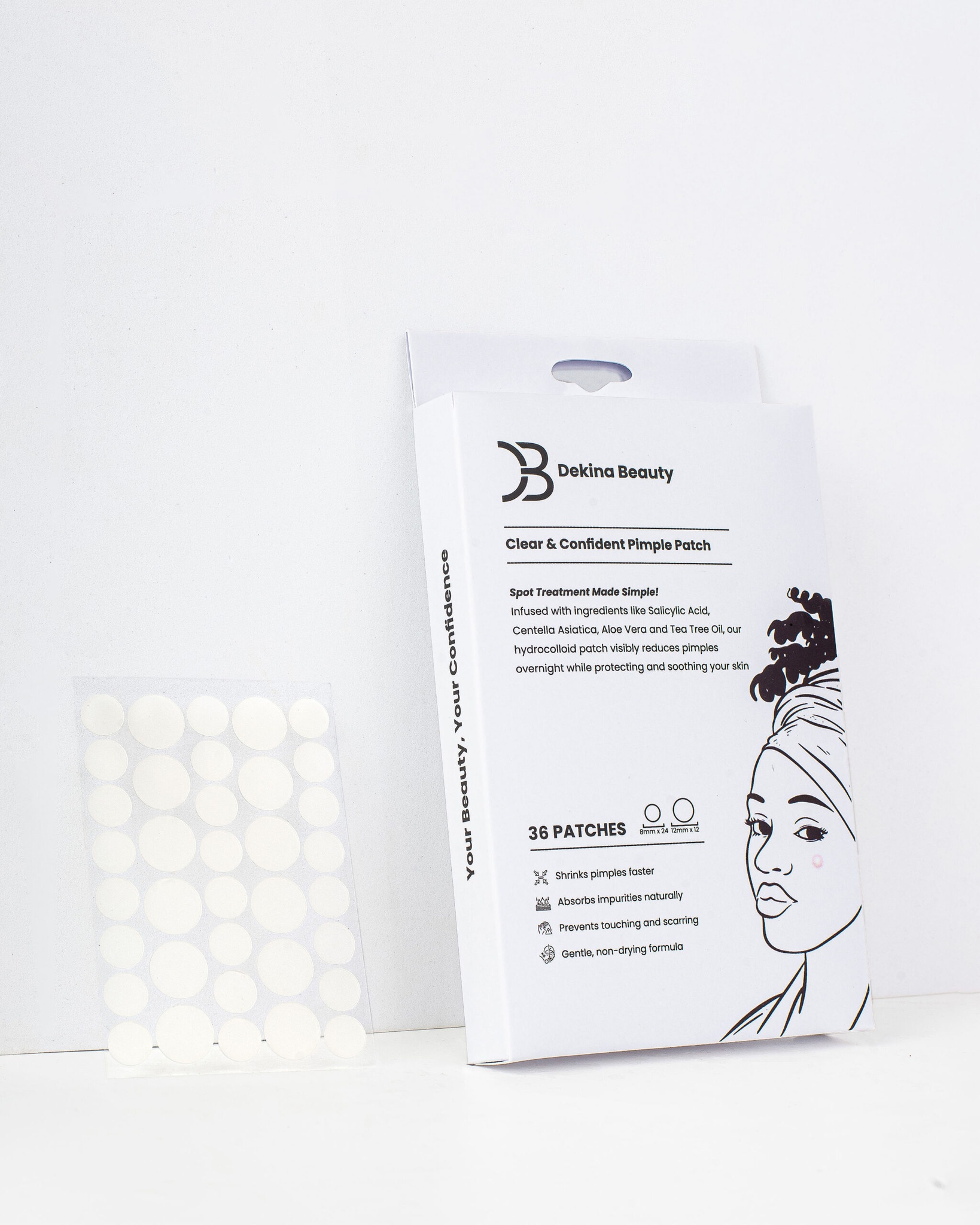 Dekina Beauty Clear & Confident Hydrocolloid Pimple Patch