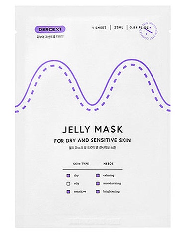 Dercent Jelly Mask For Dry And Sensitive Skin