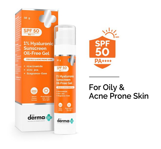 Derma Co 1%hyaluronic Oil Free Sunscreen