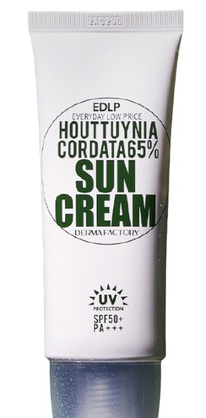Derma Factory Houttuynia Cordata 65% Suncream SPF50+ Pa+++