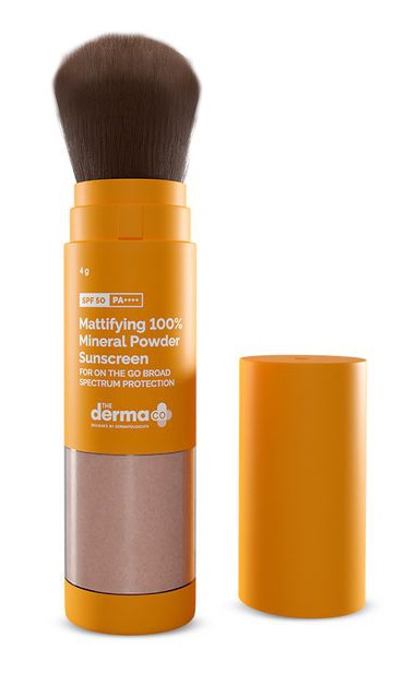 DermaCo Mattifying 100% Mineral Powder Sunscreen With SPF 50