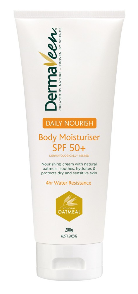 DermaVeen Daily Nourish Body Moisturiser Spf50+