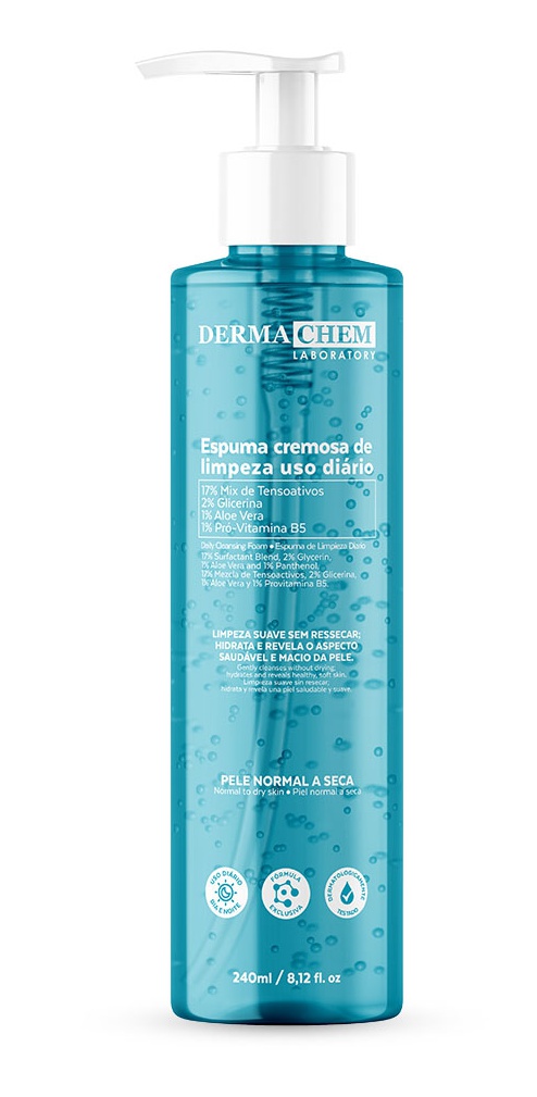 Dermachem Espuma Cremosa De Limpeza Uso Diário