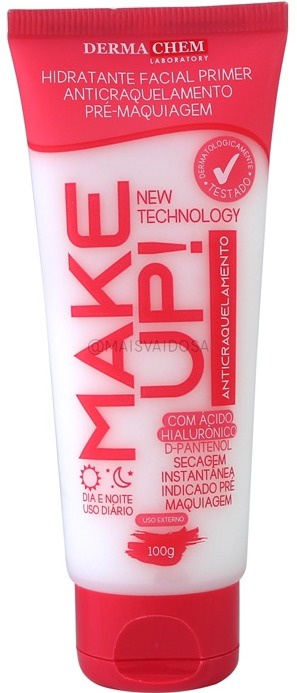 Dermachem Hidratante Facial Primer Anti-craquelamento Pré-maquiagem Make Up!