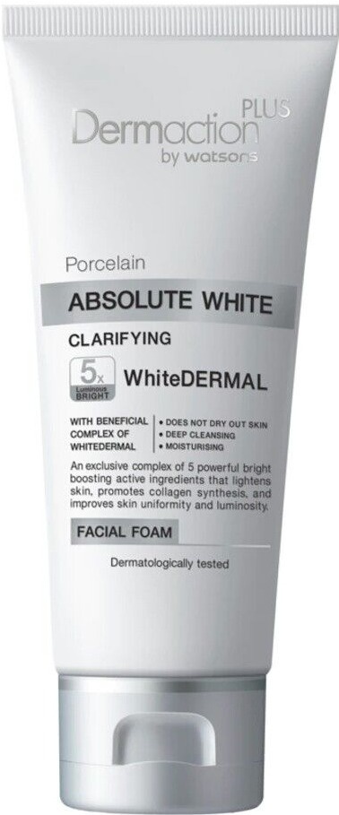 Dermaction Plus by Watsons Porcelain Absolute White Clarifying Facial Foam