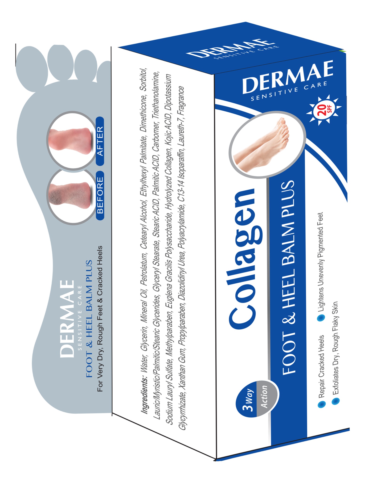 Dermae Collagen Foot Heel Balm Plus