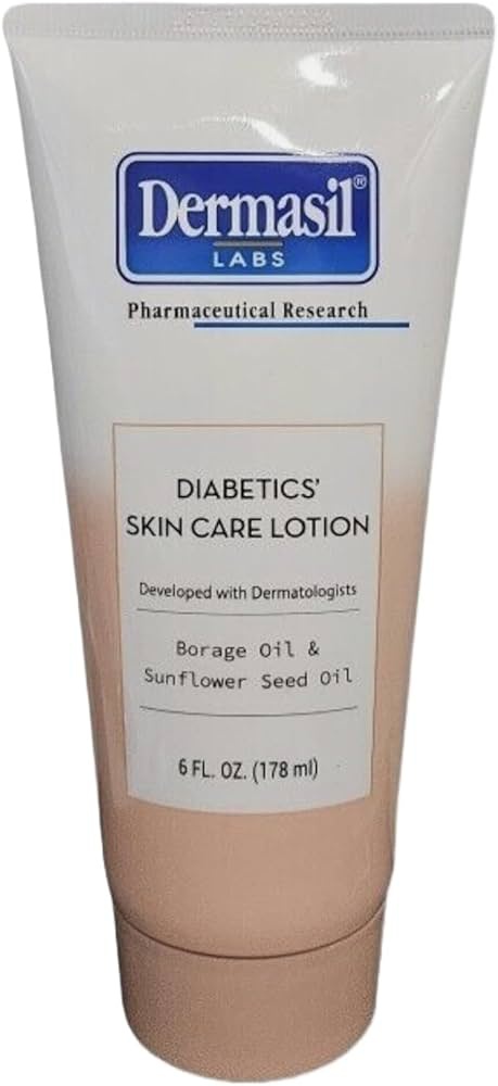 Dermasil Lab Diabetics' Skin Care Body Lotion, Deep Hydrating Formula With Borage Oil And Sunflower Seed Oil, Soothes Dry Sensitive Skin