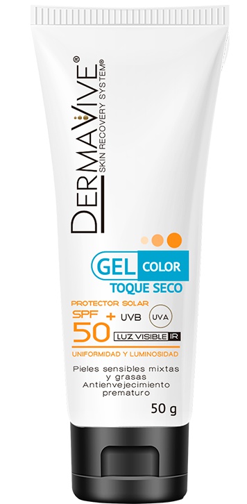 Dermavive Protector Solar Gel Color Toque Seco