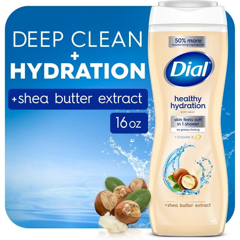 Dial Healthy Hydration Body Wash Shea Butter Extract With Vitamin E
