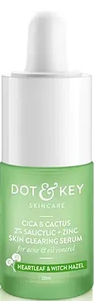 Dot & Key 2% Salicylic Acid + Cica Anti Acne Face Serum With Zinc For Oily Acne Prone Skin