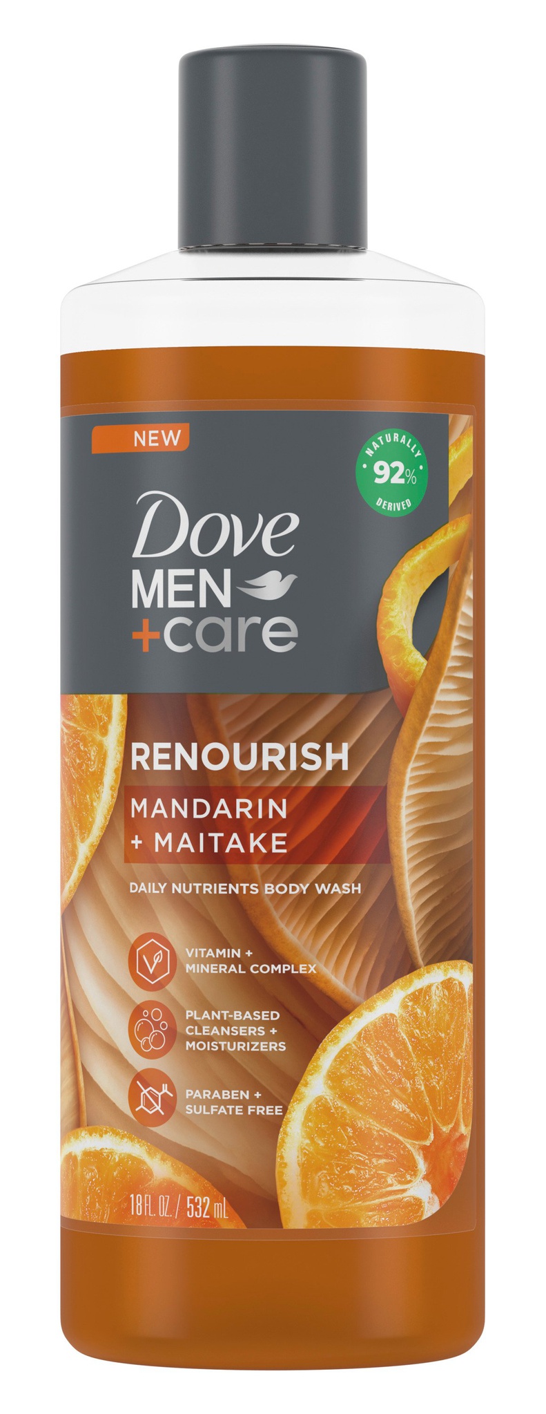 Dove Men+care Renourish Mandarin + Maitake Daily Nutrients Body Wash