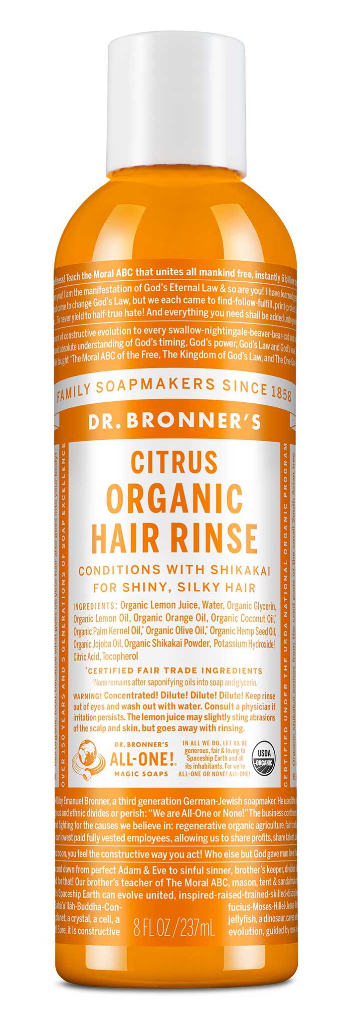 Dr Bronner Organic Citrus Hair Rinse