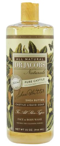 Dr. Jacobs Naturals Pure Castile Liquid Soap - Shea Butter (Organic Fair Trade)