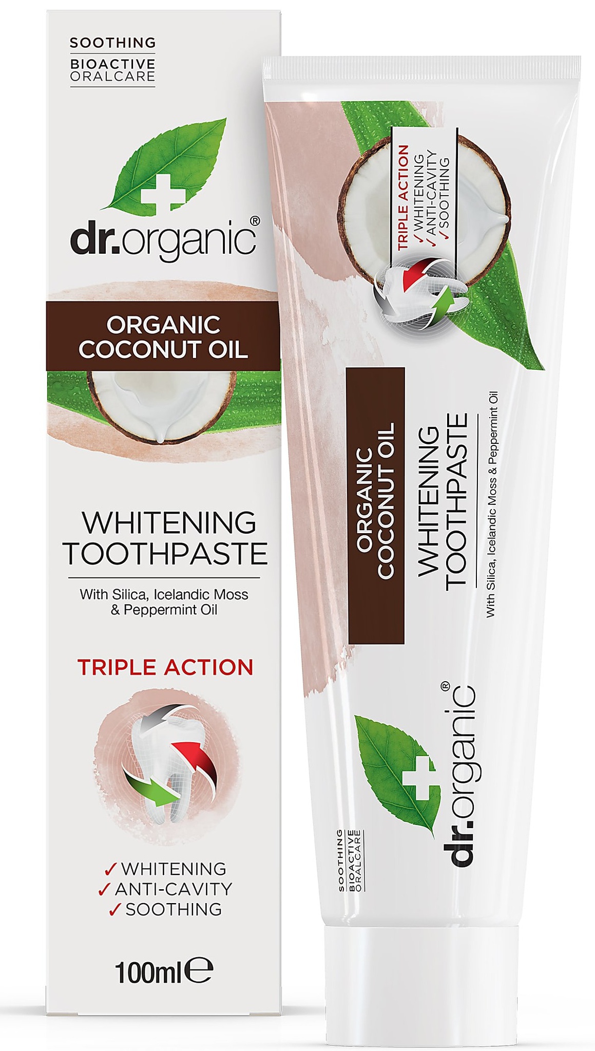 Dr Organic Coconut Oil Whitening Toothpaste