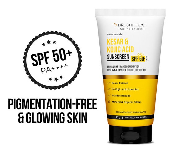 Dr Sheth Kesar Kojic Acid Sunscreen