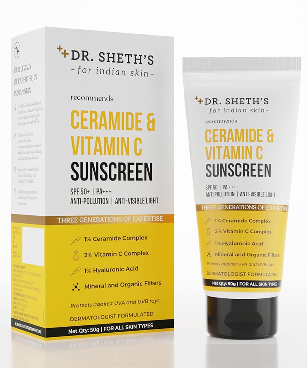 Dr Sheth Vit C And Ceramide Sunscreen
