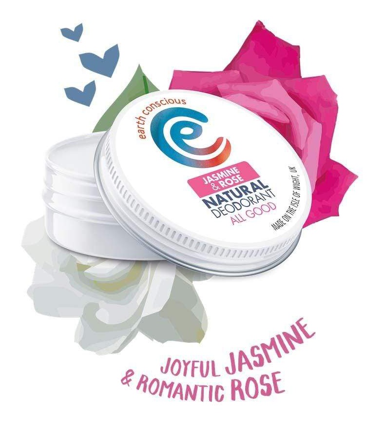 Earth Concious Natural Deodrant Jasmine & Rose