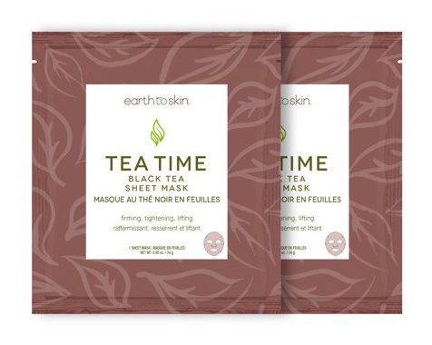 Earth To Skin Tea Time Black Tea Sheet Mask