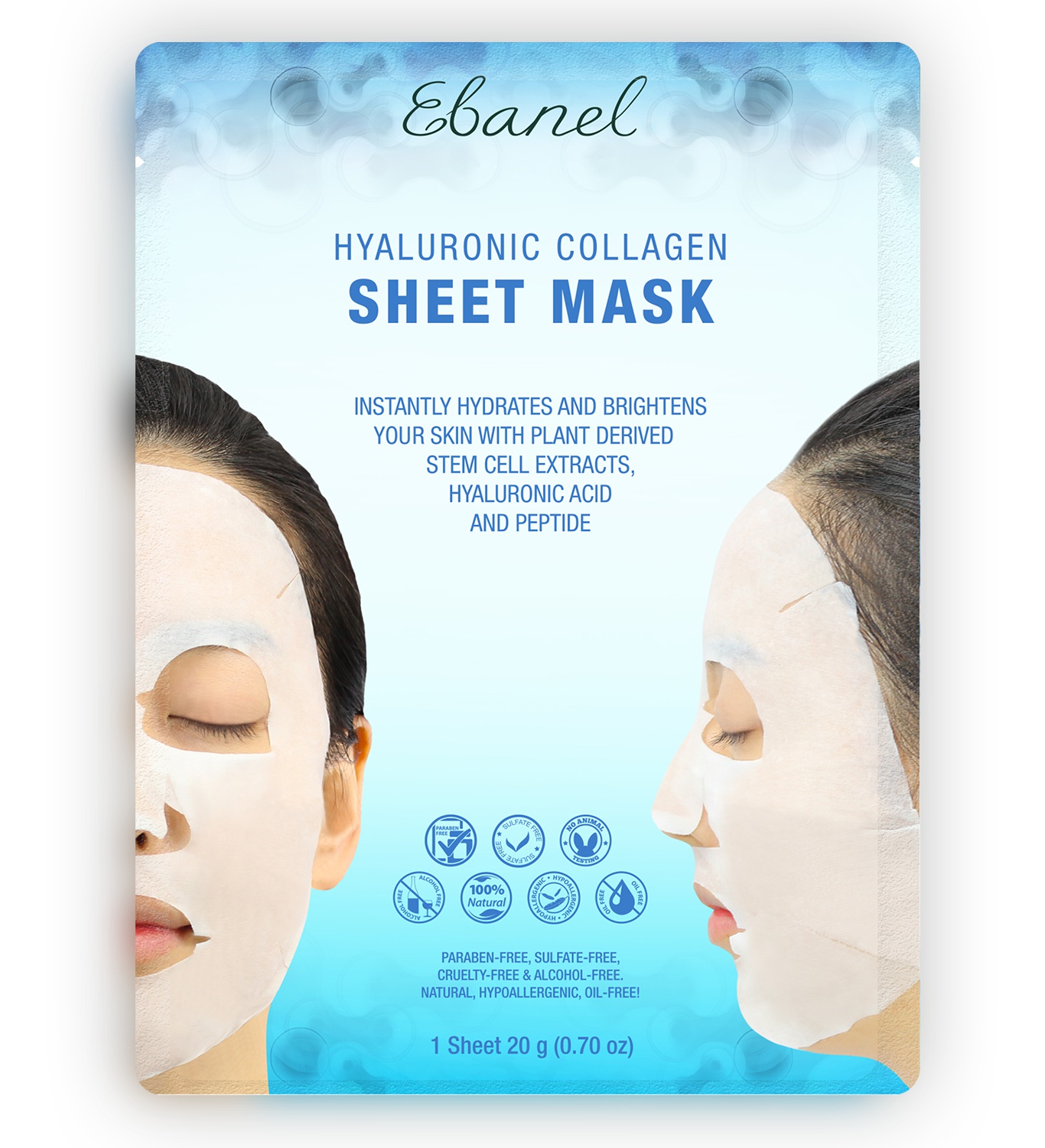 Ebanel Skincare Hyaluronic Collagen Sheet Mask