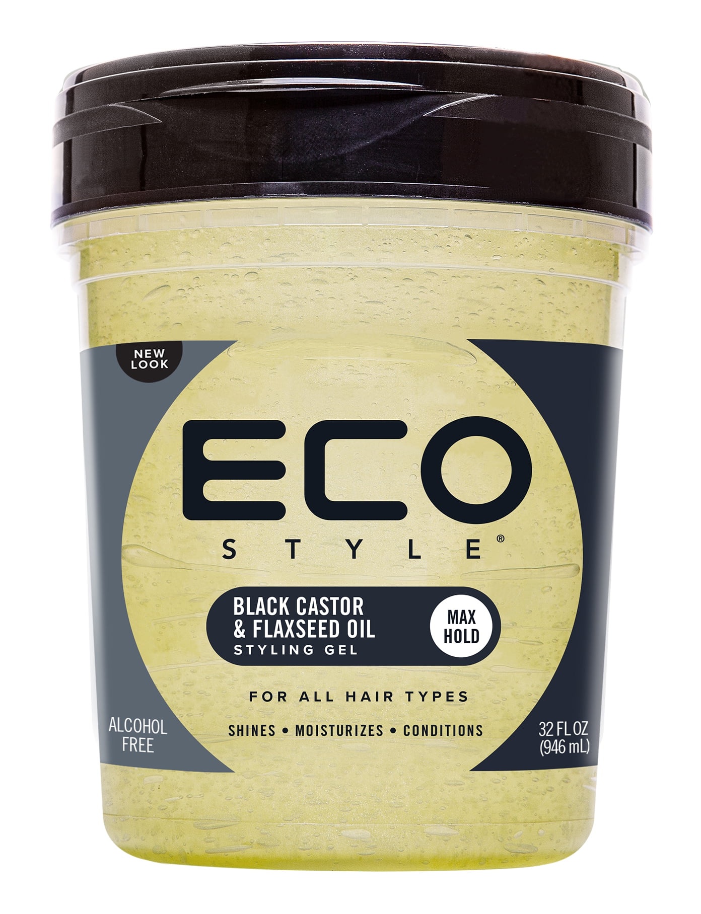 Eco Style Black Castor & Flaxseed Oil Gel
