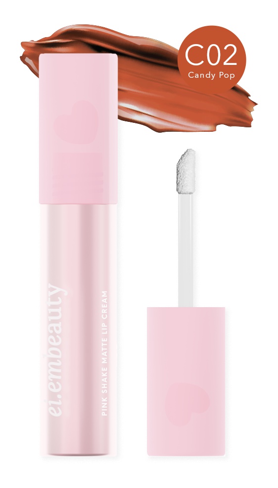 Eiem Beauty Pink Shake Matte Lip Cream C02 Candy Pop