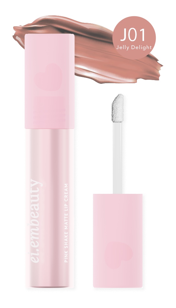 Eiem Beauty Pink Shake Matte Lip Cream J01 Jelly Delight