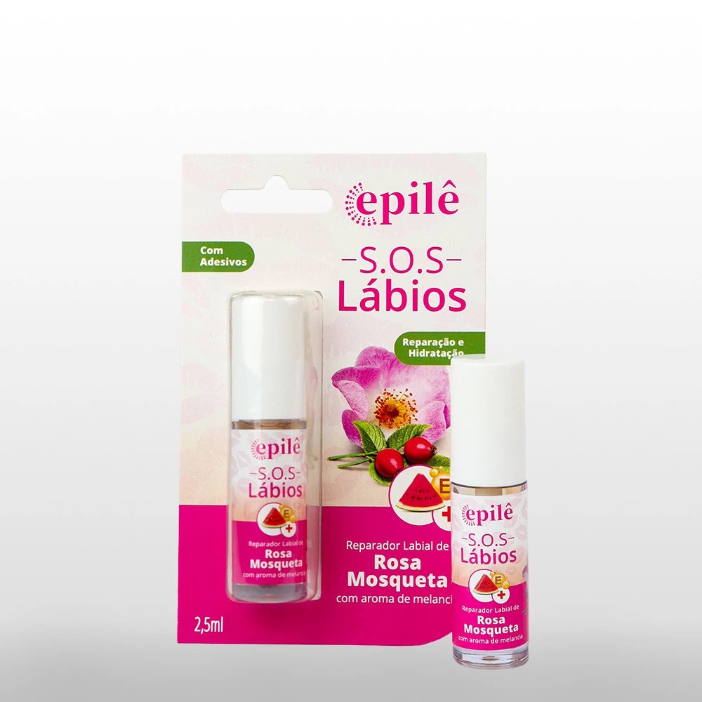 Epilê S.o. S. Lábios Reparador Labial De Rosa Mosqueta