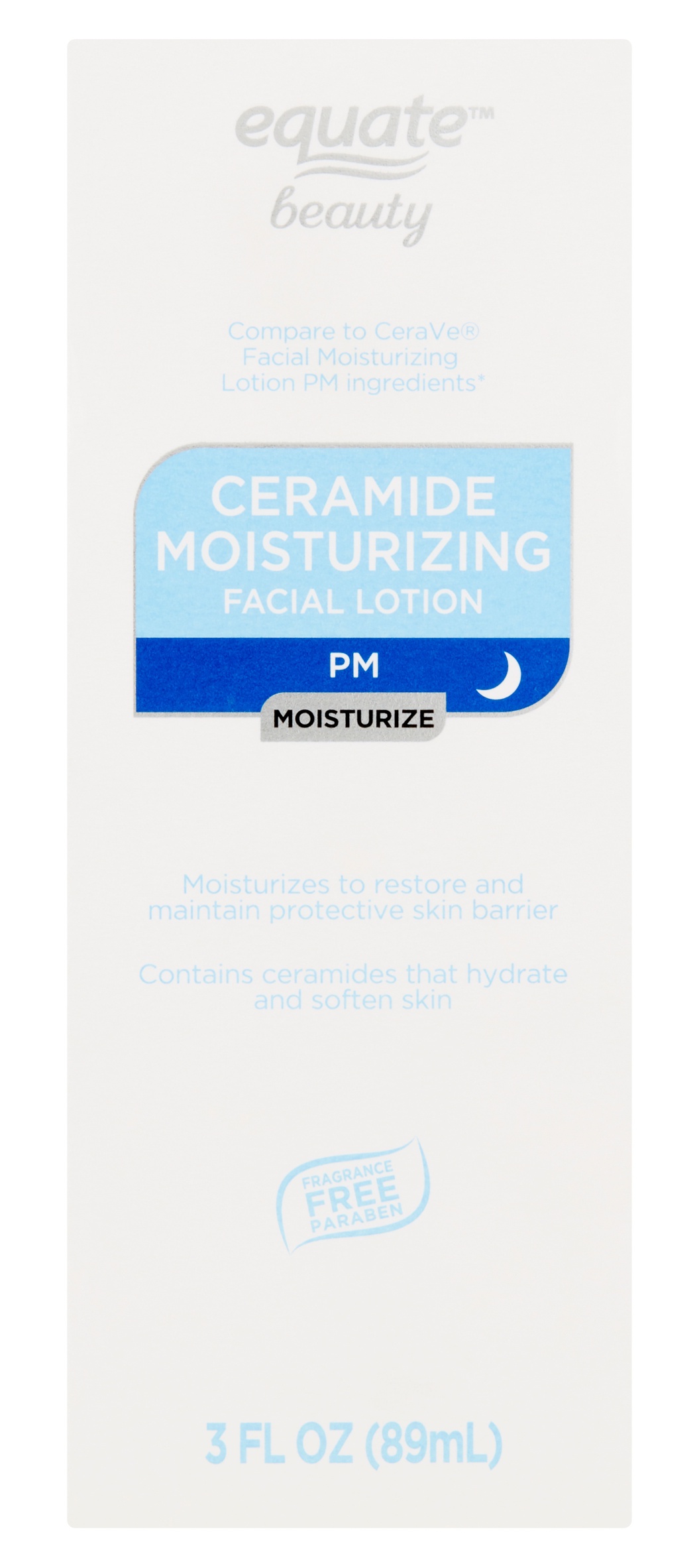 Equate Beauty Ceramide Moisturizing Facial Lotion PM