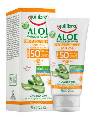 Equilibra Aloe Crema Solare Viso Spf 50+
