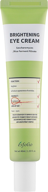 Esfolio Brightening Eye Cream