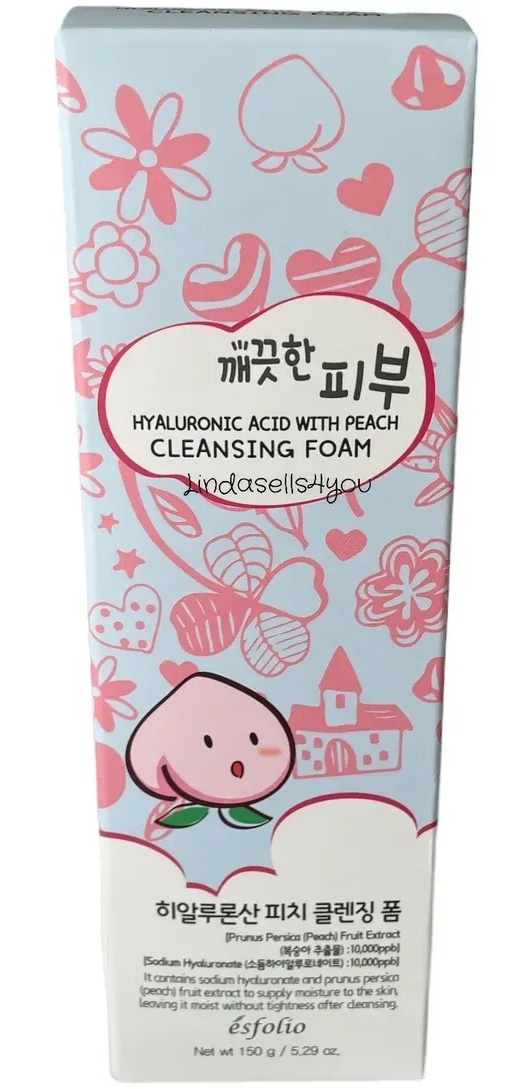Esfolio Hyaluronic Acid With Peach Cleansing Foam