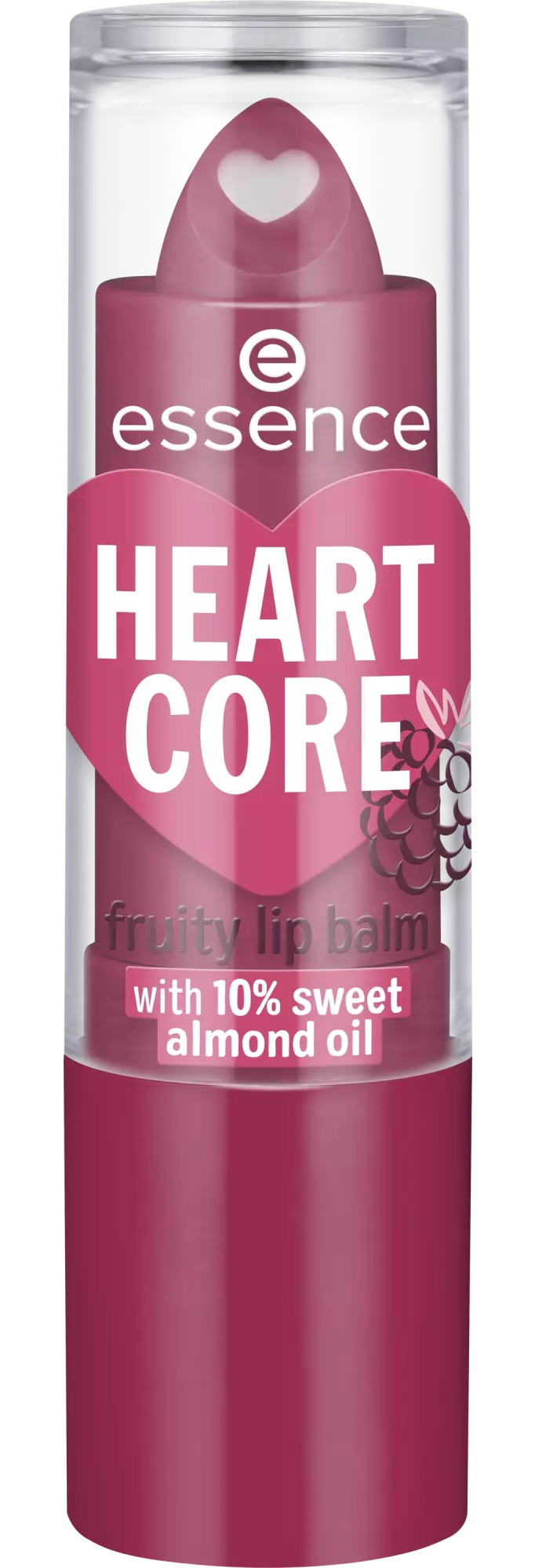 Essence Heart Core Fruity Lip Balm 05 Bold Blackberry