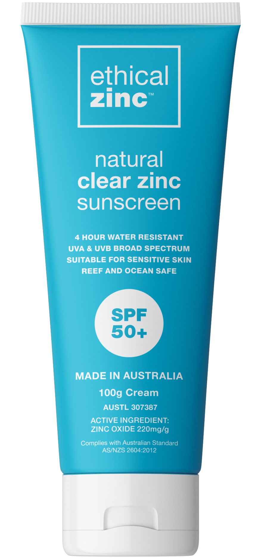Ethical Zinc SPF 50+ Natural Clear Zinc Sunscreen