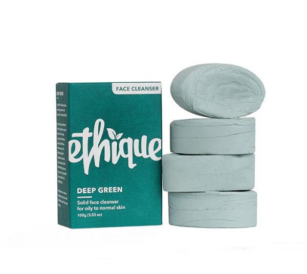 Ethique Deep Green Solid Face Cleanser