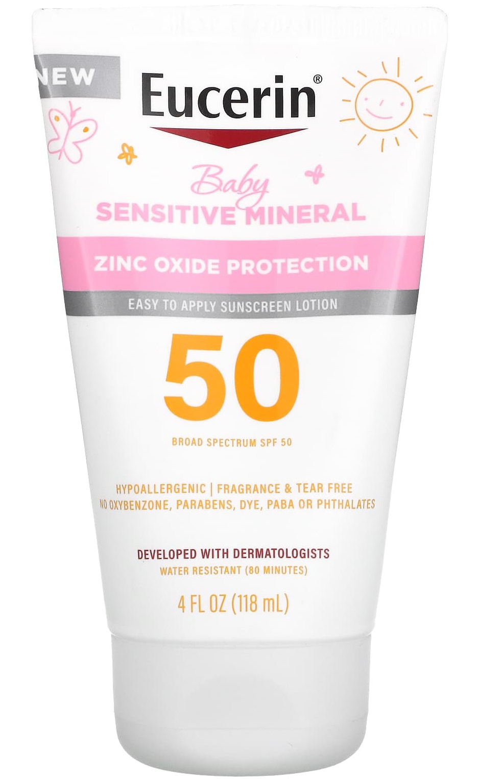Eucerin Baby Sensitive Mineral SPF 50 Sunscreen