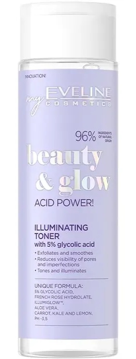 Eveline Beauty & Glow Acid Power! Illuminating Toner