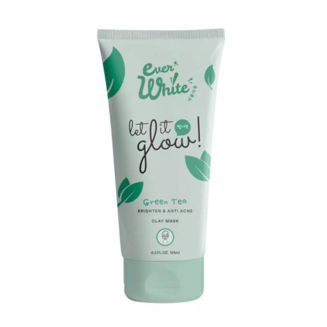Ever White Let It Glow Green Tea Clay Mask