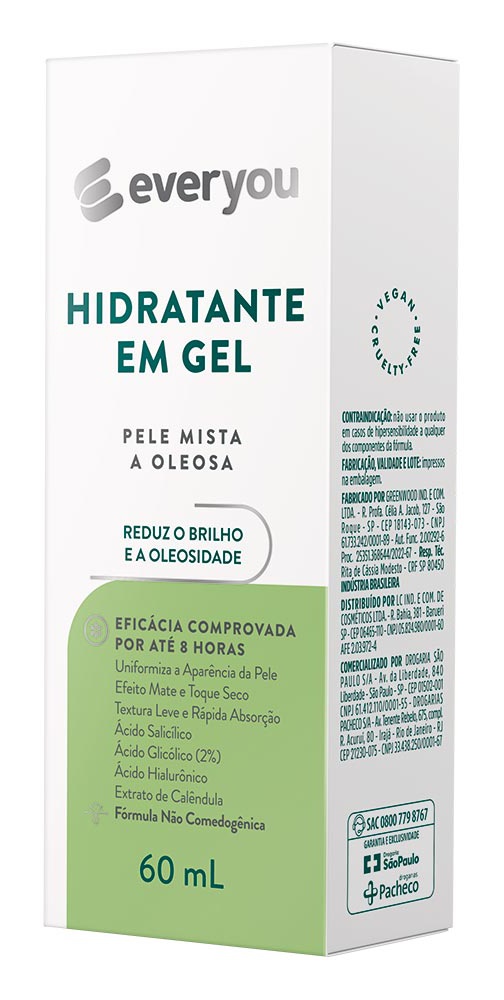Ever You Hidratante Em Gel Pele Mista A Oleosa