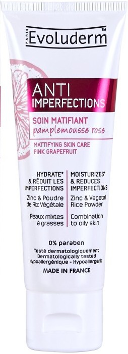 Evoluderm Anti-imperfections Mattifying Skincare – Pink Grapefruit
