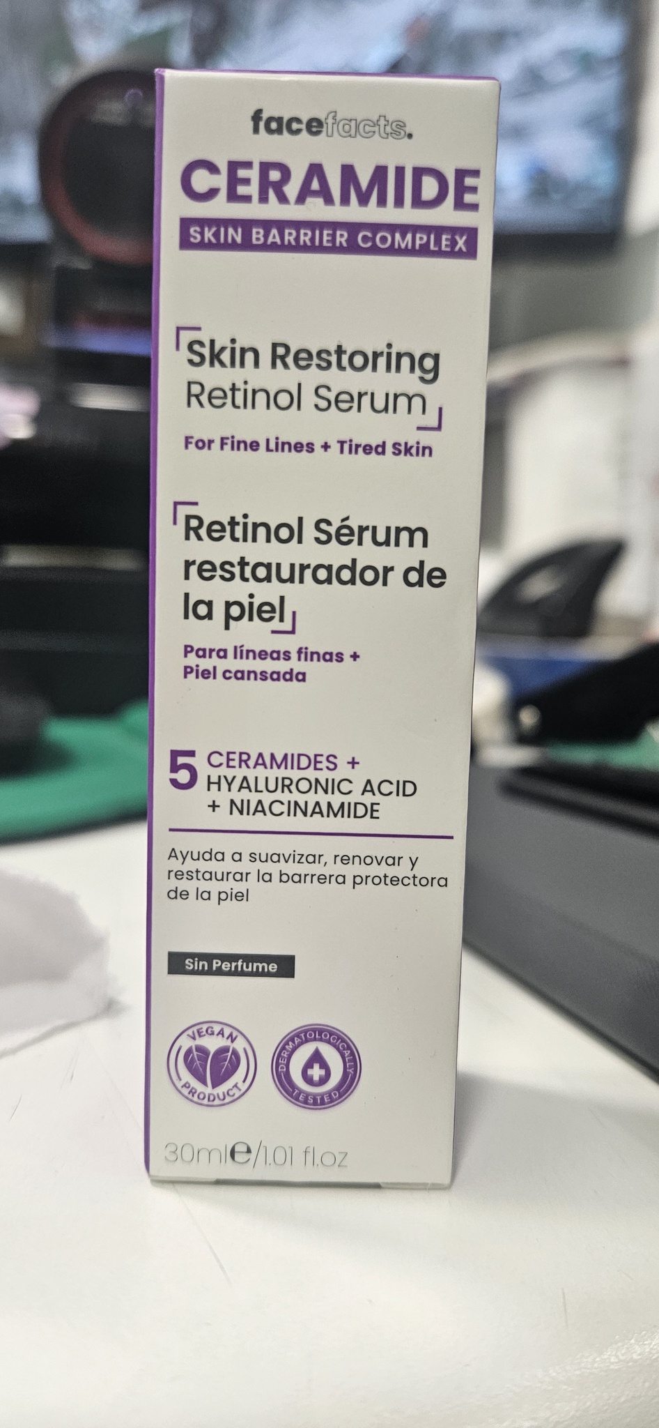 Face facts Ceramide Skin Restoring Retinol Serum