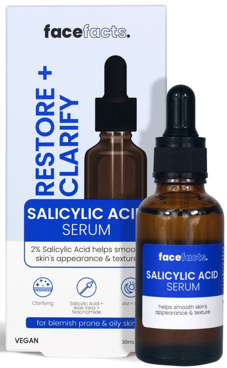 Face facts Restore & Clarify Salicylic Acid Serum
