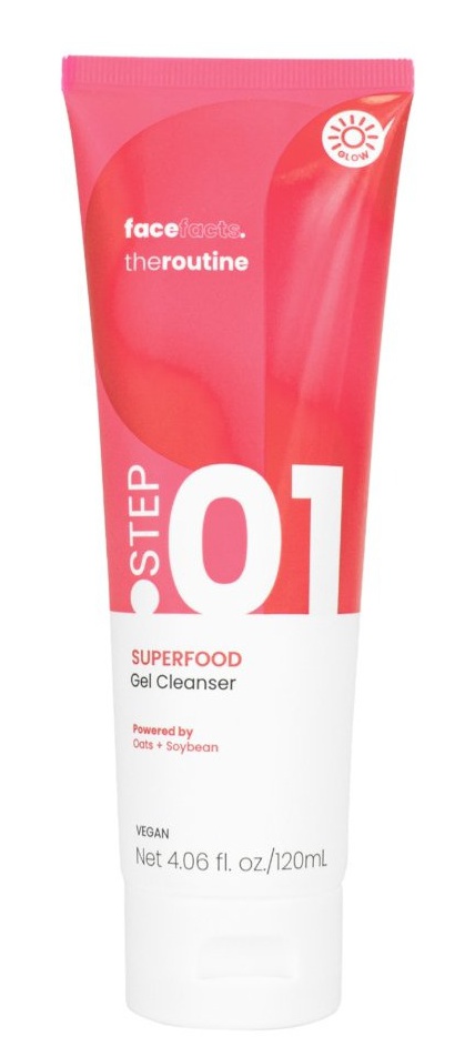 Face facts The Glow Routine Superfood Gel Cleanser