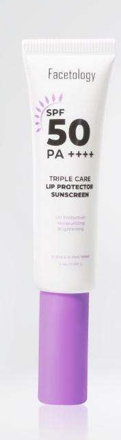 Facetology Triple Care Lip Protector Sunscreen Unflavor