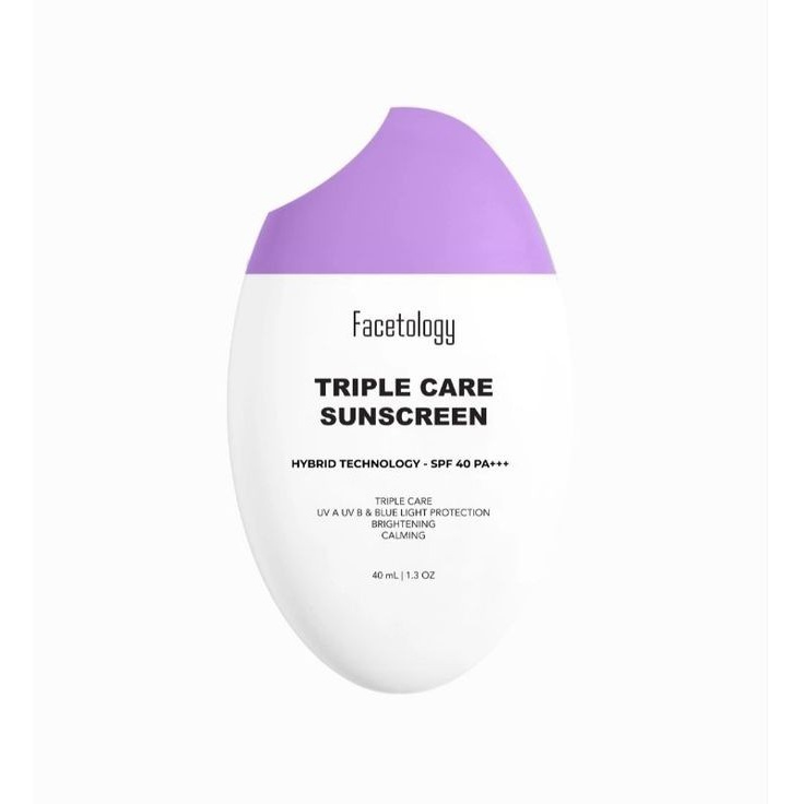 Facetology Triple Care Sunscreen SPF 40 +++ Improve Formula