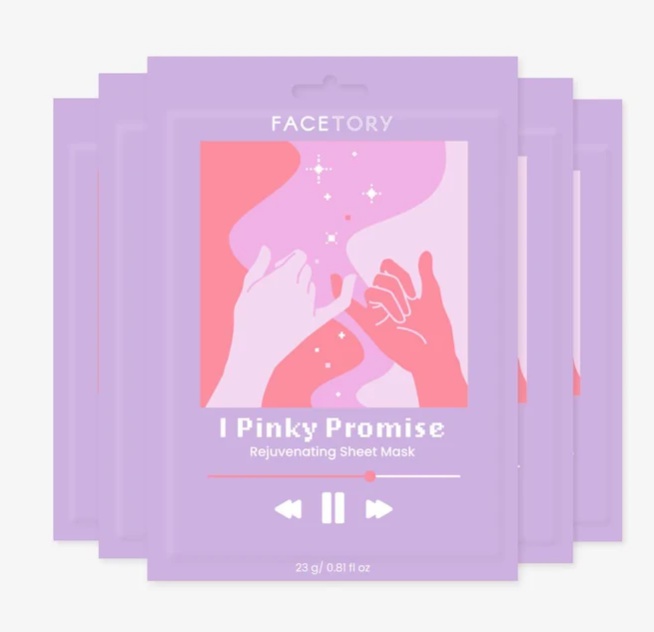 Facetory I Pinky Promise Rejuvenating Sheet Mask